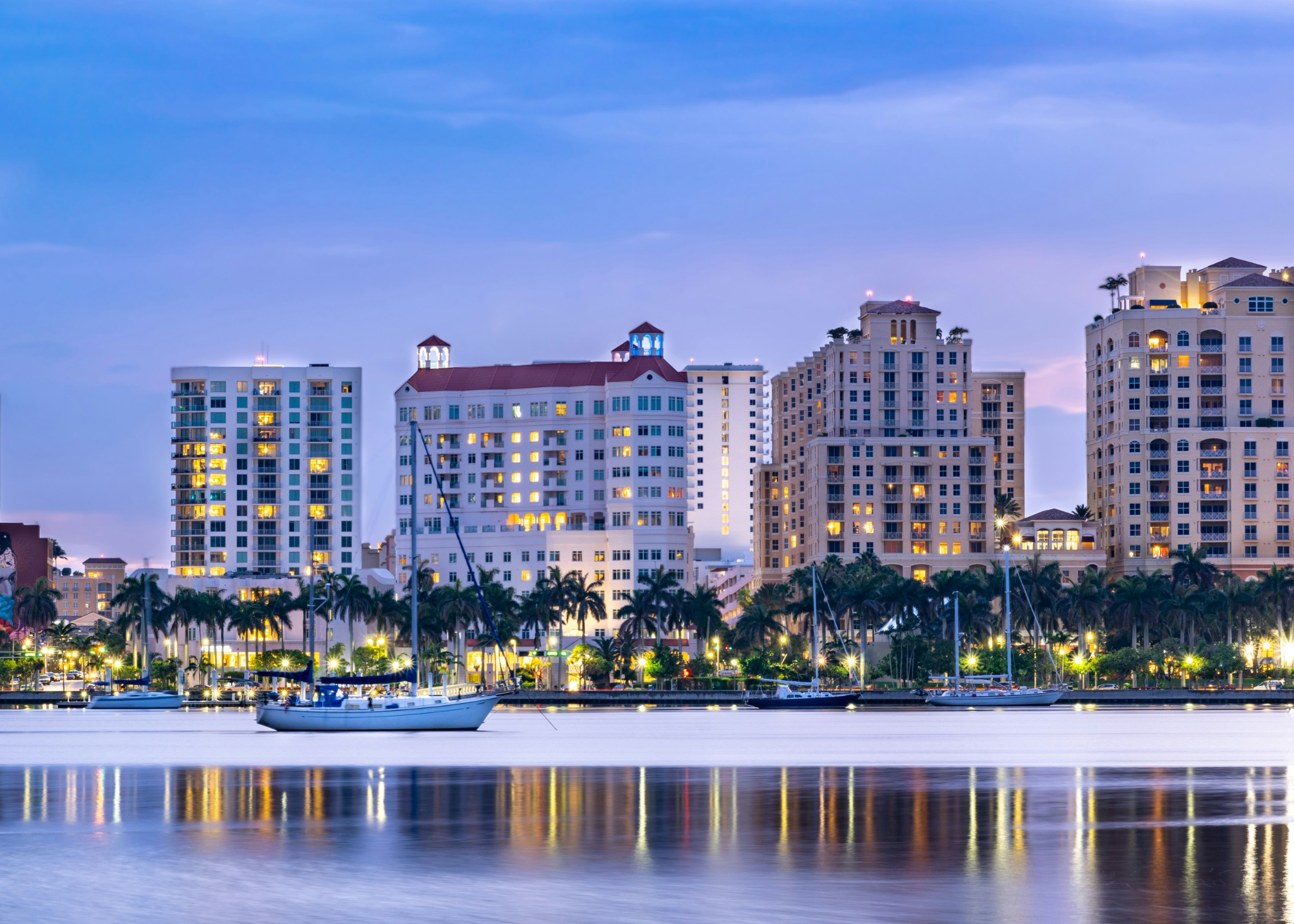 South Florida waterfront skyline